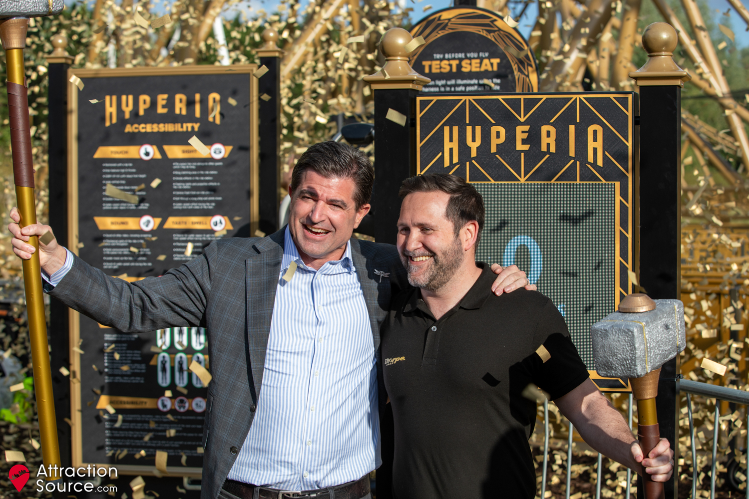 Thorpe Park Open Record breaking Hyperia Attraction Source